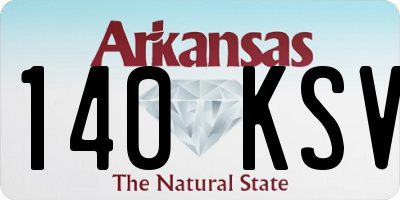 AR license plate 140KSV