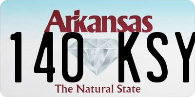 AR license plate 140KSY
