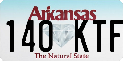 AR license plate 140KTF