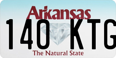 AR license plate 140KTG