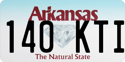 AR license plate 140KTI