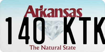 AR license plate 140KTK