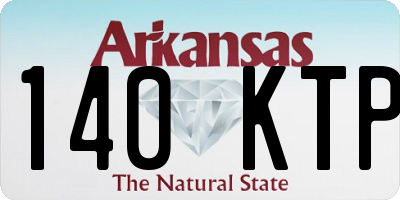 AR license plate 140KTP