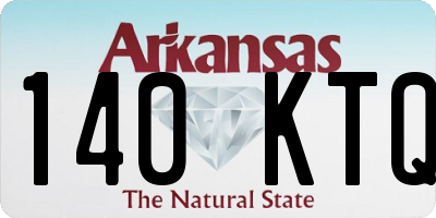 AR license plate 140KTQ