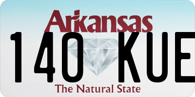 AR license plate 140KUE