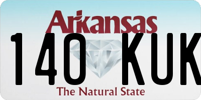 AR license plate 140KUK