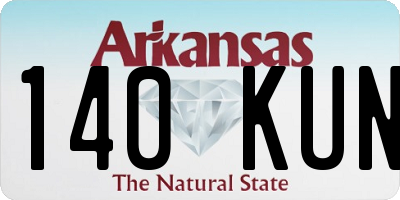 AR license plate 140KUN