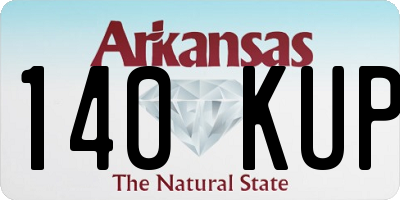 AR license plate 140KUP