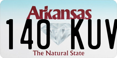 AR license plate 140KUV