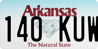 AR license plate 140KUW