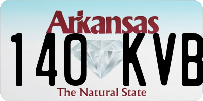 AR license plate 140KVB
