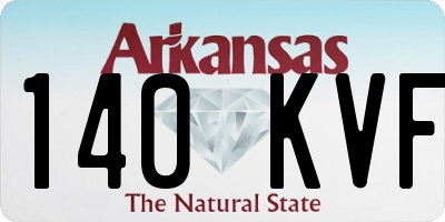 AR license plate 140KVF
