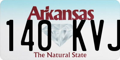 AR license plate 140KVJ