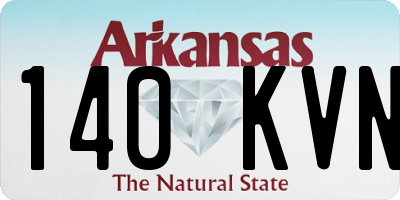 AR license plate 140KVN