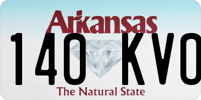 AR license plate 140KVO