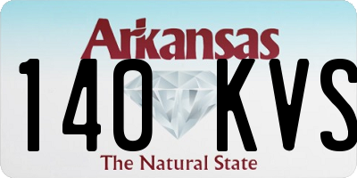 AR license plate 140KVS