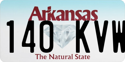 AR license plate 140KVW