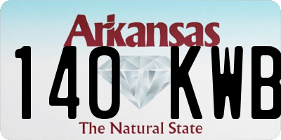 AR license plate 140KWB