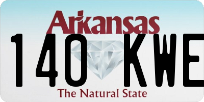 AR license plate 140KWE