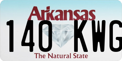 AR license plate 140KWG