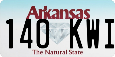 AR license plate 140KWI