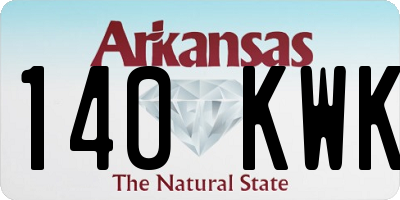 AR license plate 140KWK
