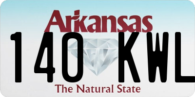 AR license plate 140KWL