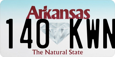 AR license plate 140KWN