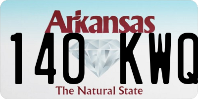 AR license plate 140KWQ