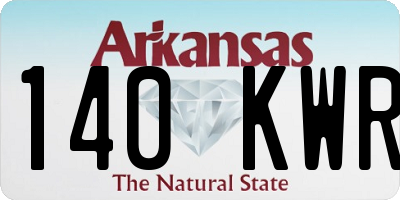 AR license plate 140KWR