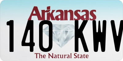 AR license plate 140KWV