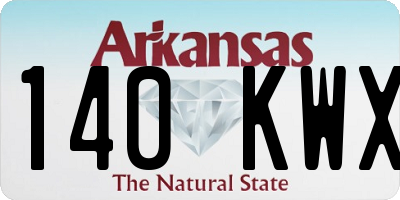 AR license plate 140KWX