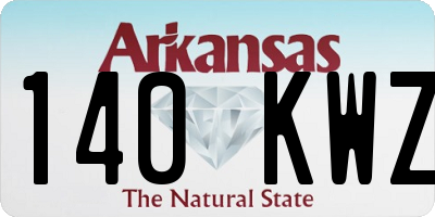 AR license plate 140KWZ