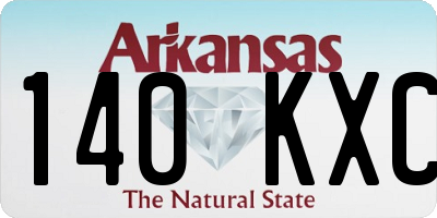 AR license plate 140KXC