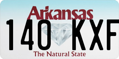 AR license plate 140KXF