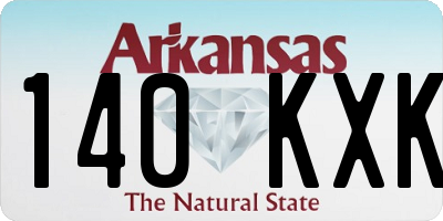 AR license plate 140KXK