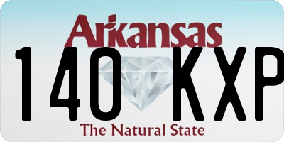 AR license plate 140KXP
