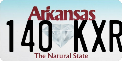 AR license plate 140KXR