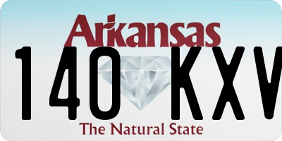 AR license plate 140KXV
