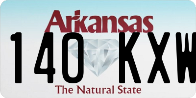 AR license plate 140KXW