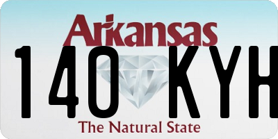 AR license plate 140KYH