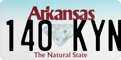 AR license plate 140KYN