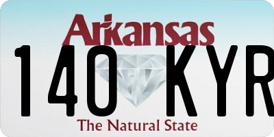 AR license plate 140KYR