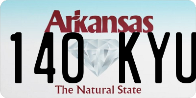 AR license plate 140KYU