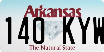 AR license plate 140KYW