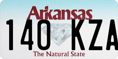 AR license plate 140KZA