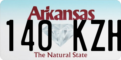 AR license plate 140KZH