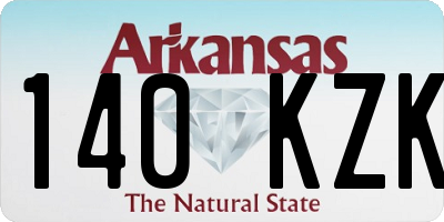 AR license plate 140KZK