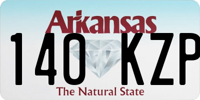 AR license plate 140KZP