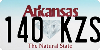 AR license plate 140KZS